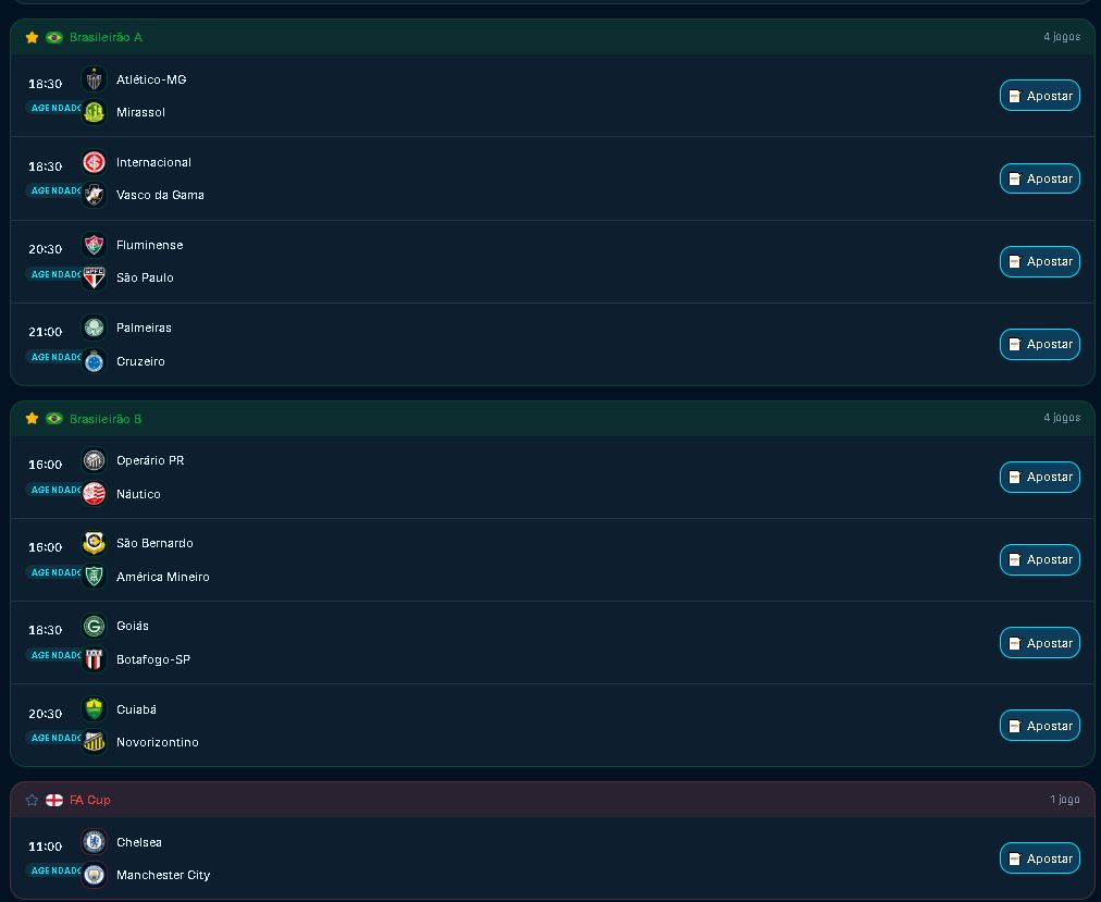Jogos do dia